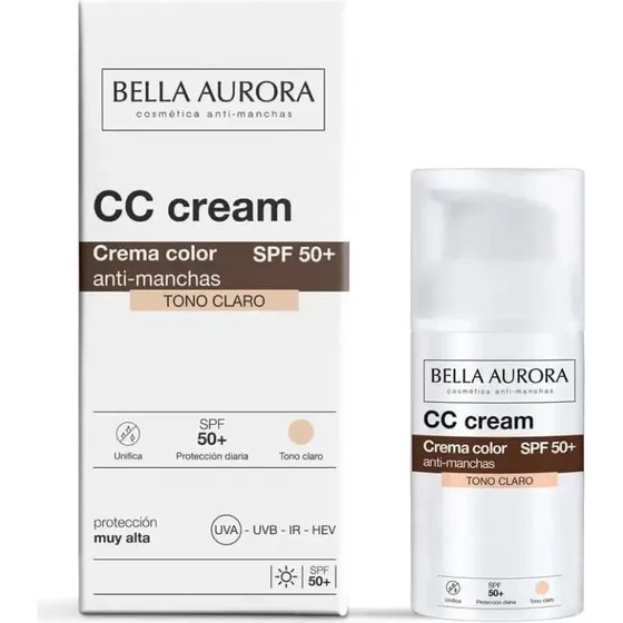 Bella Aurora CC Cream SPF 50+ Tono Chiaro 30ml