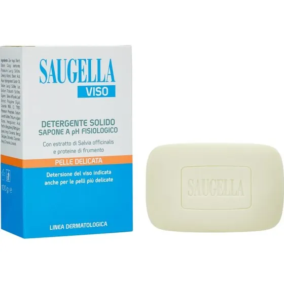 Saugella Viso Detergente Solido pH Fisiologico 100g