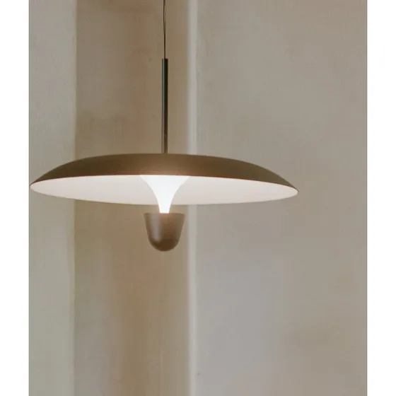 Lampada a sospensione Kantarell New Works - Nera, Ø 55 cm