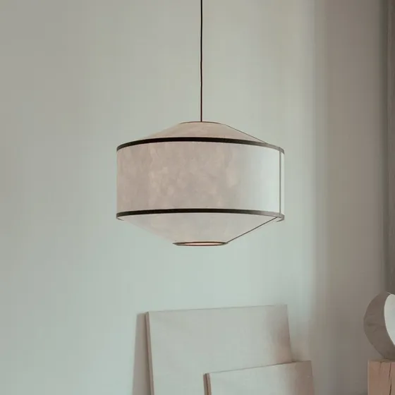 New Works Kite 2B Lampada a Sospensione Ø65 Bianco/Nero