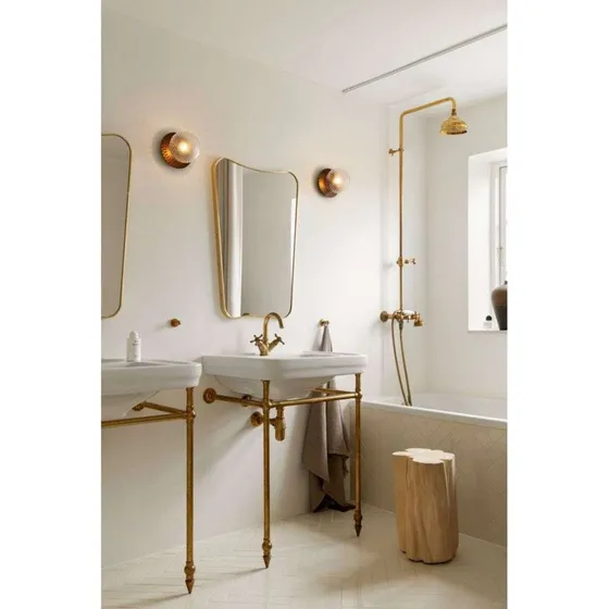 Nuura Liila 1 Medium Applique Bronzo e Vetro Trasparente IP44