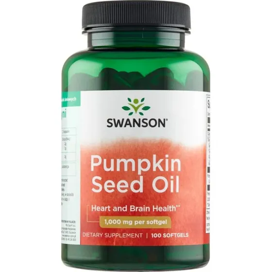 Swanson Olio di Semi di Zucca 1000 mg - 100 Capsule