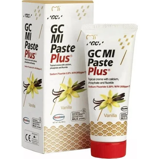 GC Mi Paste Plus Vaniglia - Pasta per Remineralizzazione con Recaldent