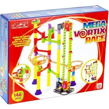 Quercetti Mega Vortix Race Pista Per Biglie Con Elevatore 52081