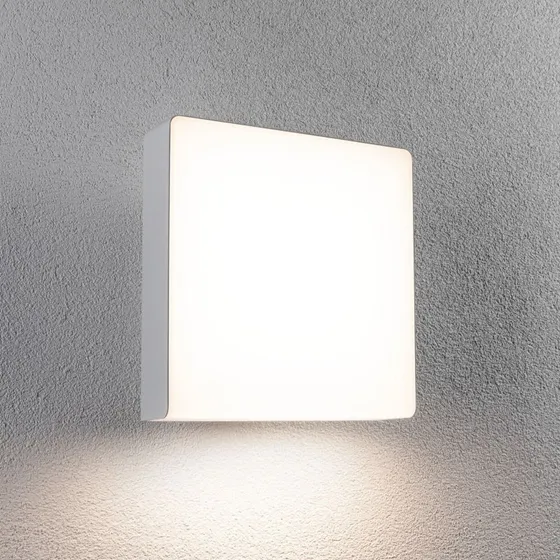 Paulmann Applique Esterna LED Azalena con Sensore, Bianca