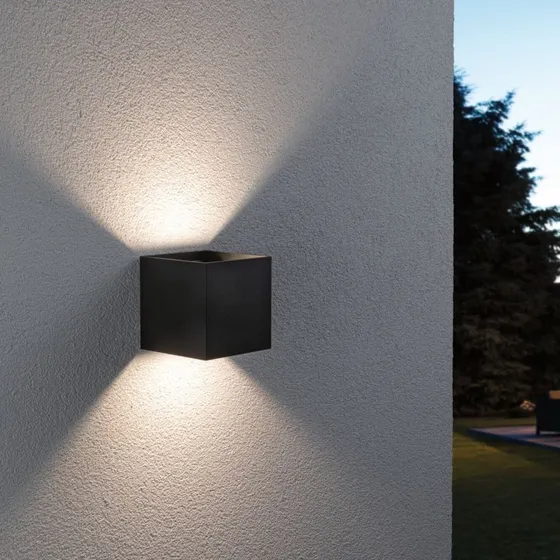 Applique da esterni LED Paulmann Cybo RGBW, Antracite