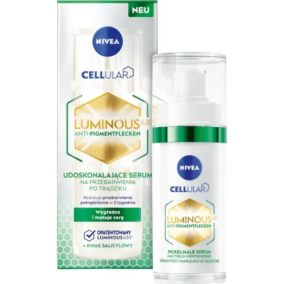 Nivea Siero Antimacchie e Post-Acne Cellular Luminous 630, 30 ml