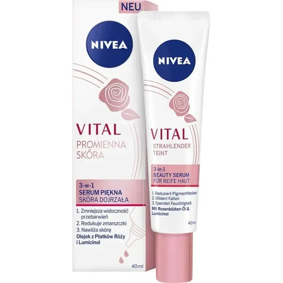 Nivea Vital Pelle Radiosa 3 in 1 Siero Bellezza Pelle Matura