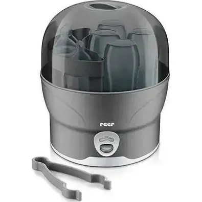 Reer VapoMat S Sterilizzatore a Vapore per Biberon, Grigio