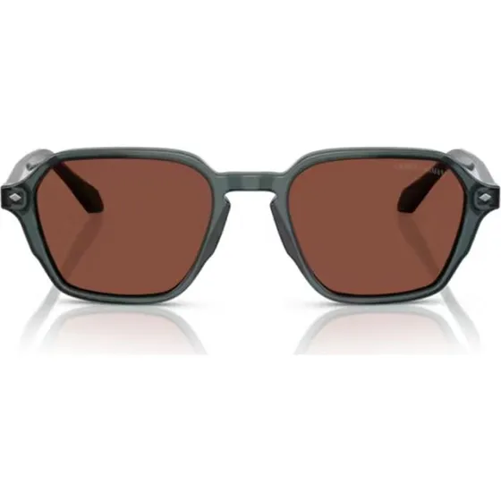 Giorgio Armani AR 8220 Occhiali da Sole Uomo Grigio e Rosso