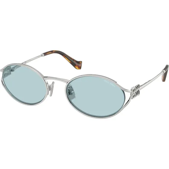 Miu Miu MU 52YS 1BC20R Occhiali da Sole Donna Argento e Blu