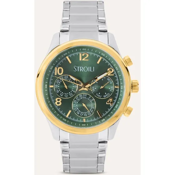 Stroili Orologio Montecarlo Multifunzione Acciaio Verde 43mm