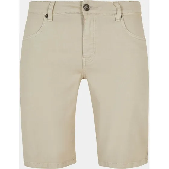 Urban Classics Pantaloncini in Denim Beige Elasticizzati