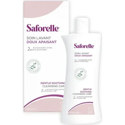 Saforelle Gel Intimo e Cura del Corpo con Bardana, 500 ml