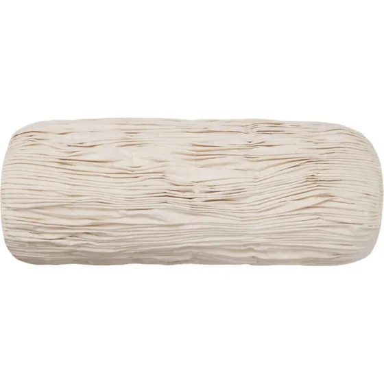 Ferm Living Falda Smocked Bolster Cuscino 60x20 cm Beige