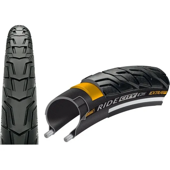 Continental Ride City Rigido 28x1.60 E25 Extra Puncture Belt Nero