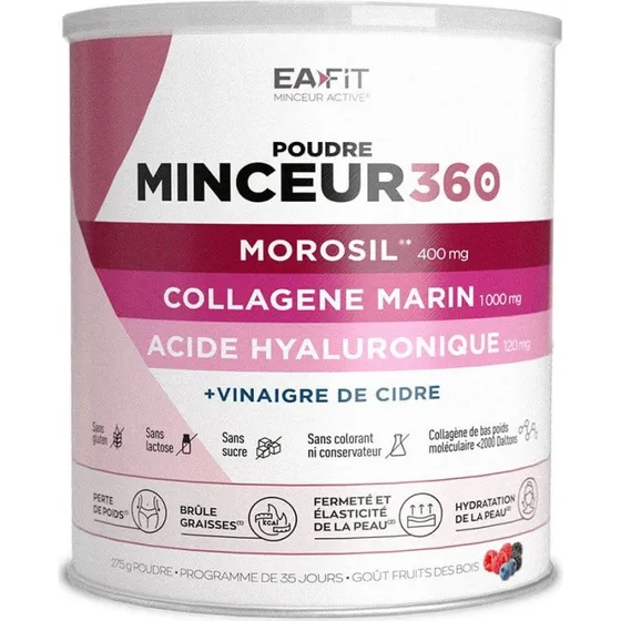 EAFIT Minceur 360 Polvere Morosil, Collagene e Aceto di Mele