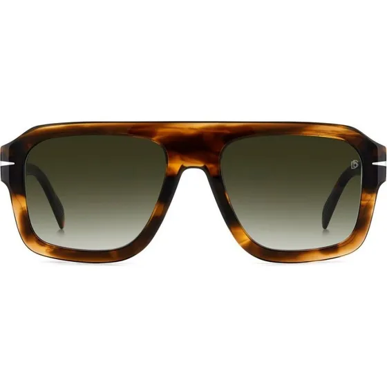 David Beckham DB 7127/S Occhiali da Sole Rettangolari Marrone