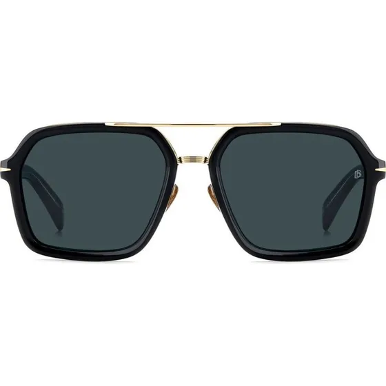 David Beckham DB 7128/S Occhiali da Sole Uomo Rettangolari Blu