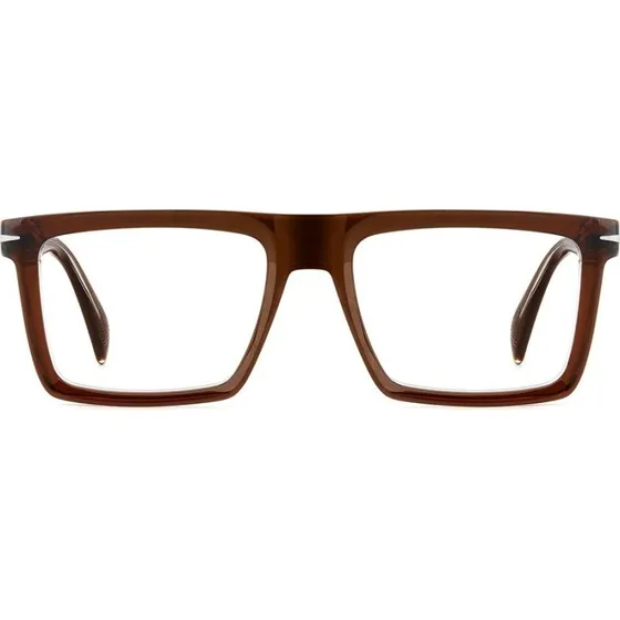 David Beckham DB 7138 Occhiali da Vista Uomo Marroni Rettangolari
