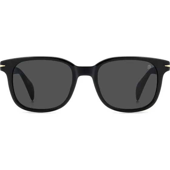 David Beckham DB 1177/S Occhiali da Sole Uomo Neri Rettangolari