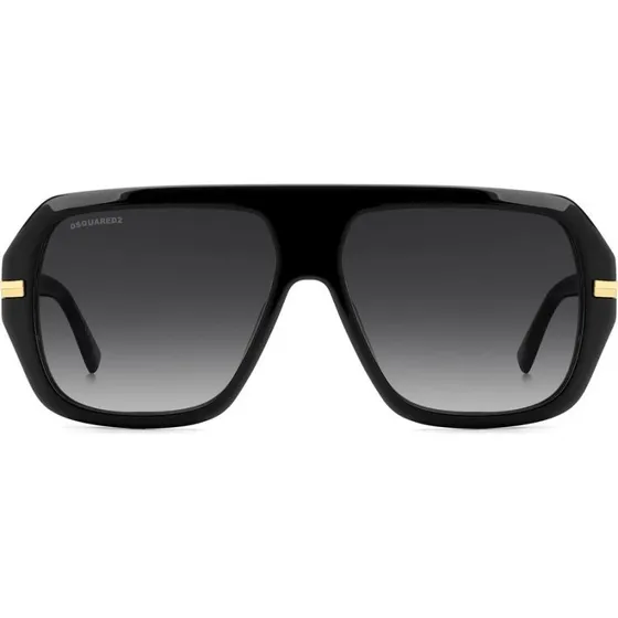 Dsquared2 D2 0160/S Occhiali da Sole Uomo Nero Geometrici