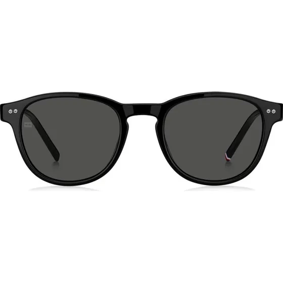 Tommy Hilfiger TH 2186/S Occhiali da Sole Uomo Pantos Neri