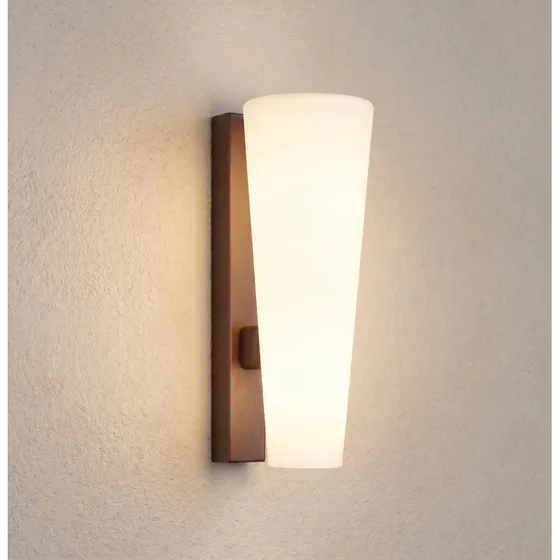 Applique da esterni LED Lucande Jovra in acciaio Corten