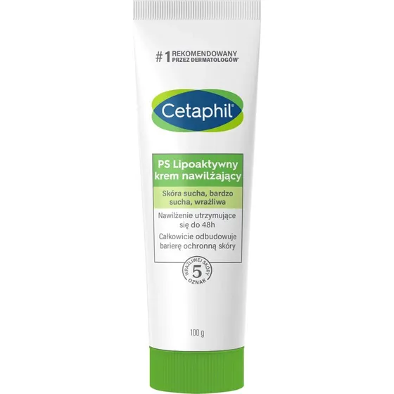 Cetaphil PS Crema Idratante Lipoattiva per Pelle Secca e Sensibile 100g