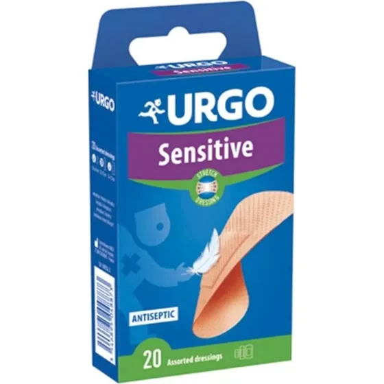 Urgo Sensitive - Cerotto Elasticizzato per Pelli Sensibili, 20 pezzi