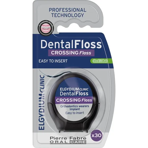 Elgydium Clinic Crossing Floss Filo Interdentale Ortodontico