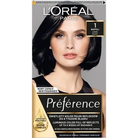 L'Oréal Preference Tinta per Capelli 1.0 Napoli Nero