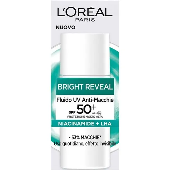 L’Oreal Paris Bright Reveal Fluido UV Anti-Macchie SPF 50+ 50ml