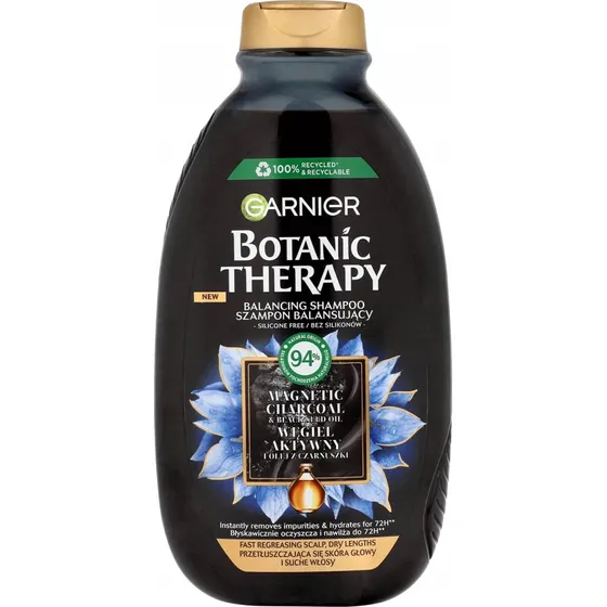 Garnier Botanic Therapy Shampoo Carbone Attivo e Olio di Nigella 400ml