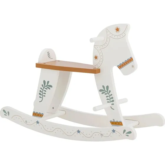 Bloomingville MINI Ruddy Cavallo a dondolo Bianco