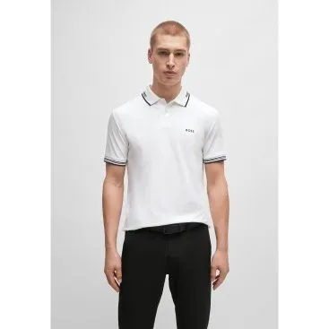 Polo Boss Green Paul Bianca - S