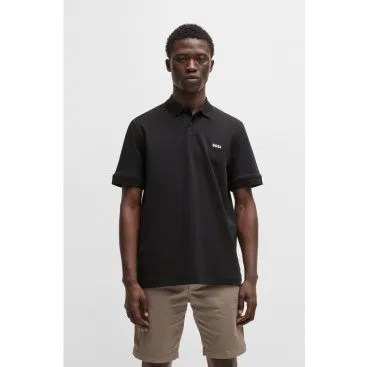 BOSS Polo Interlock Uomo Nera - Taglia M