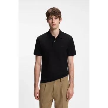 BOSS Polo Pallas Nero Regular Fit