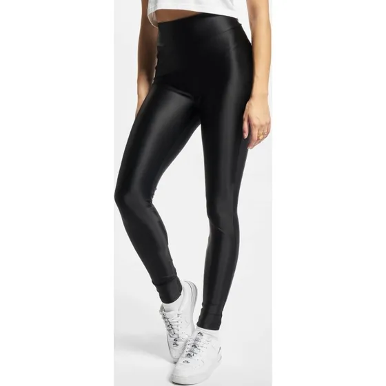 Urban Classics Pantaloni Elasticizzati Neri da Donna