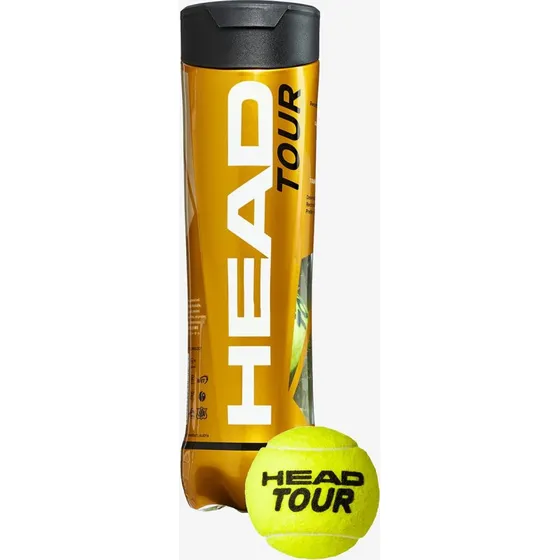 HEAD Tour ECO 4B Palle da Tennis 4 pz Gialle