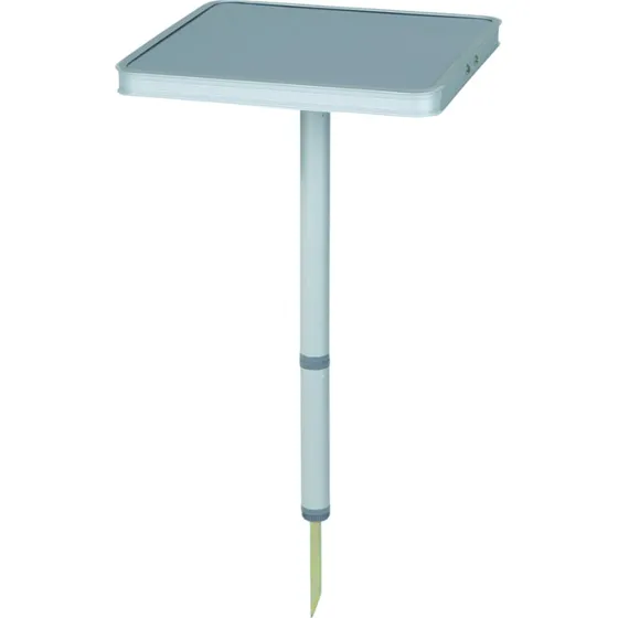 Bo-Camp Tavola con Gamba Smontabile Alluminio 26x26cm