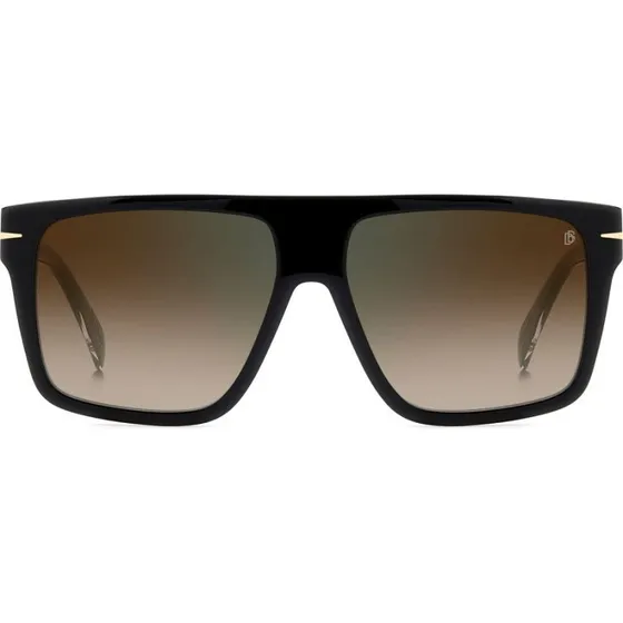 David Beckham DB 7149/S Occhiali da Sole Quadrati Neri
