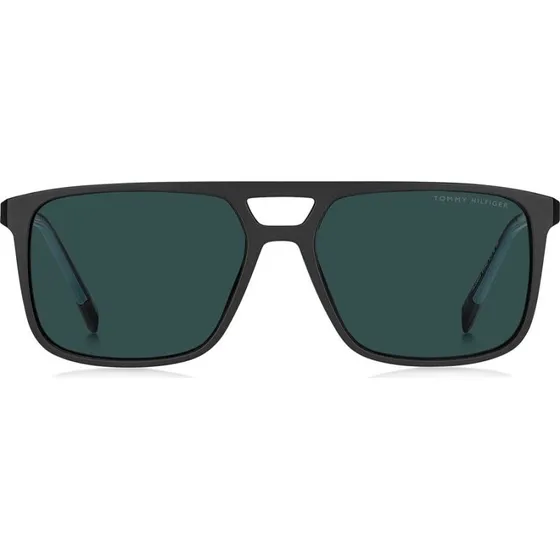 Tommy Hilfiger TH 2280/S Occhiali da Sole Squadrati Neri Uomo