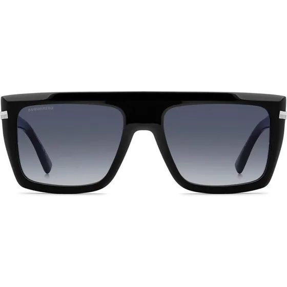 Dsquared2 D2 0177/S Occhiali da Sole Uomo Rettangolari Neri Blu