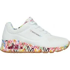 Skechers Uno - Loving Love Bianco Multicolor Donna - 36