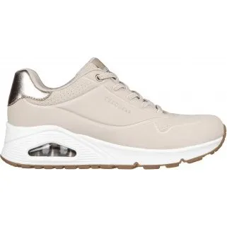 Skechers Uno - Shimmer Away Beige Donna