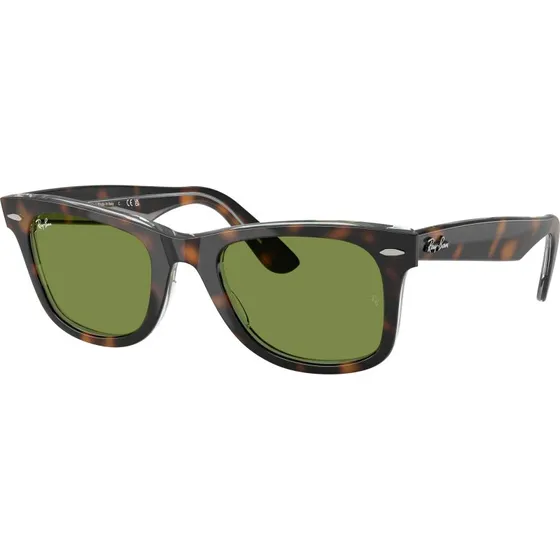 Ray-Ban RB2140 Wayfarer 14134E Occhiali da Sole Tartaruga e Verde