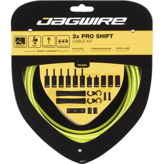 Jagwire Cavi e Guaine 2x Pro Cambio Verde
