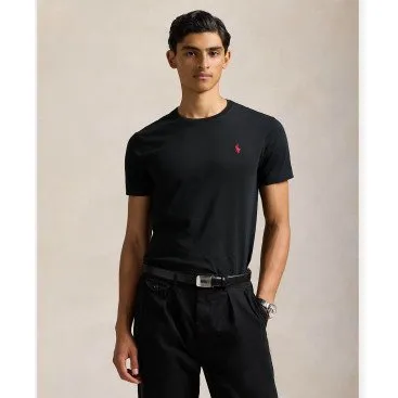 Polo Ralph Lauren T-shirt Slim Fit in Cotone Nero - Taglia L