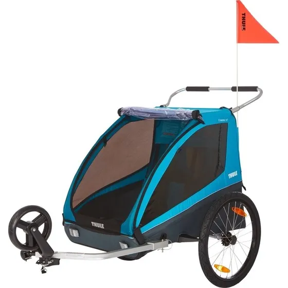 Thule Coaster XT Rimorchio Bici Blu per 1-2 Bambini